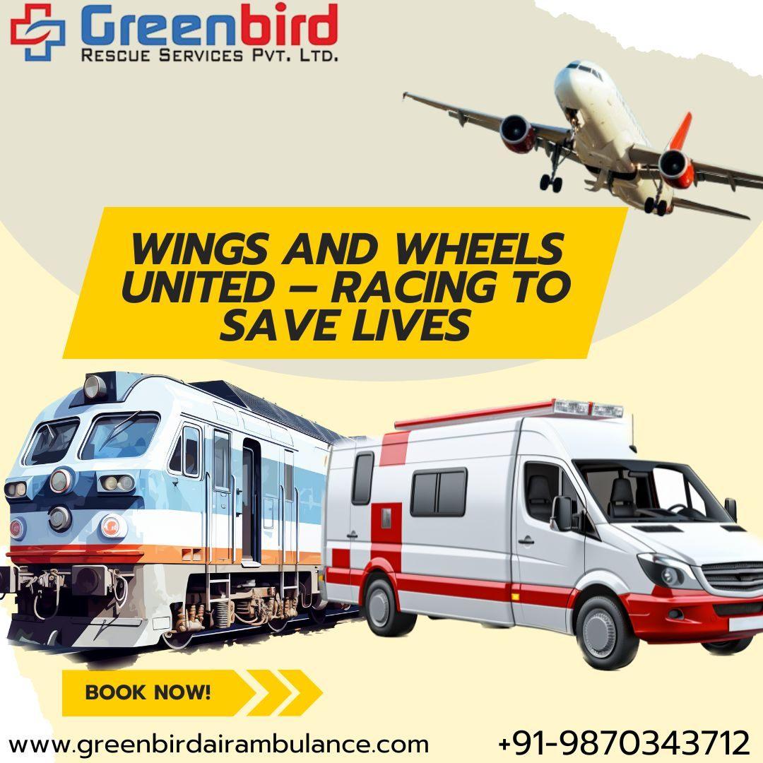 Greenbird Air and Train Ambulance in Patna provides Complete Medical Care