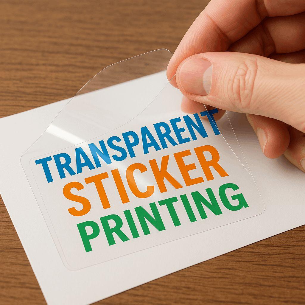 transparent sticker printing