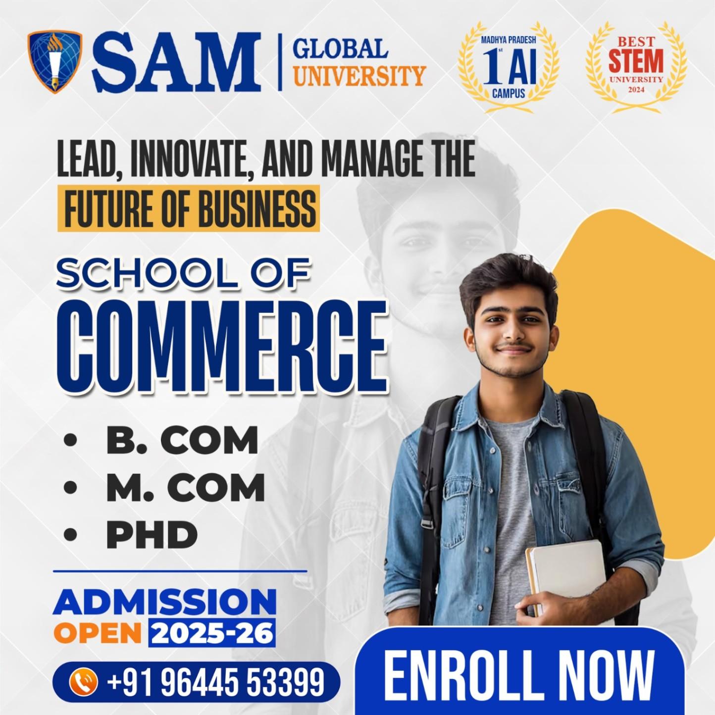 Unlock Your Future with Commerce at SAM Global University!
