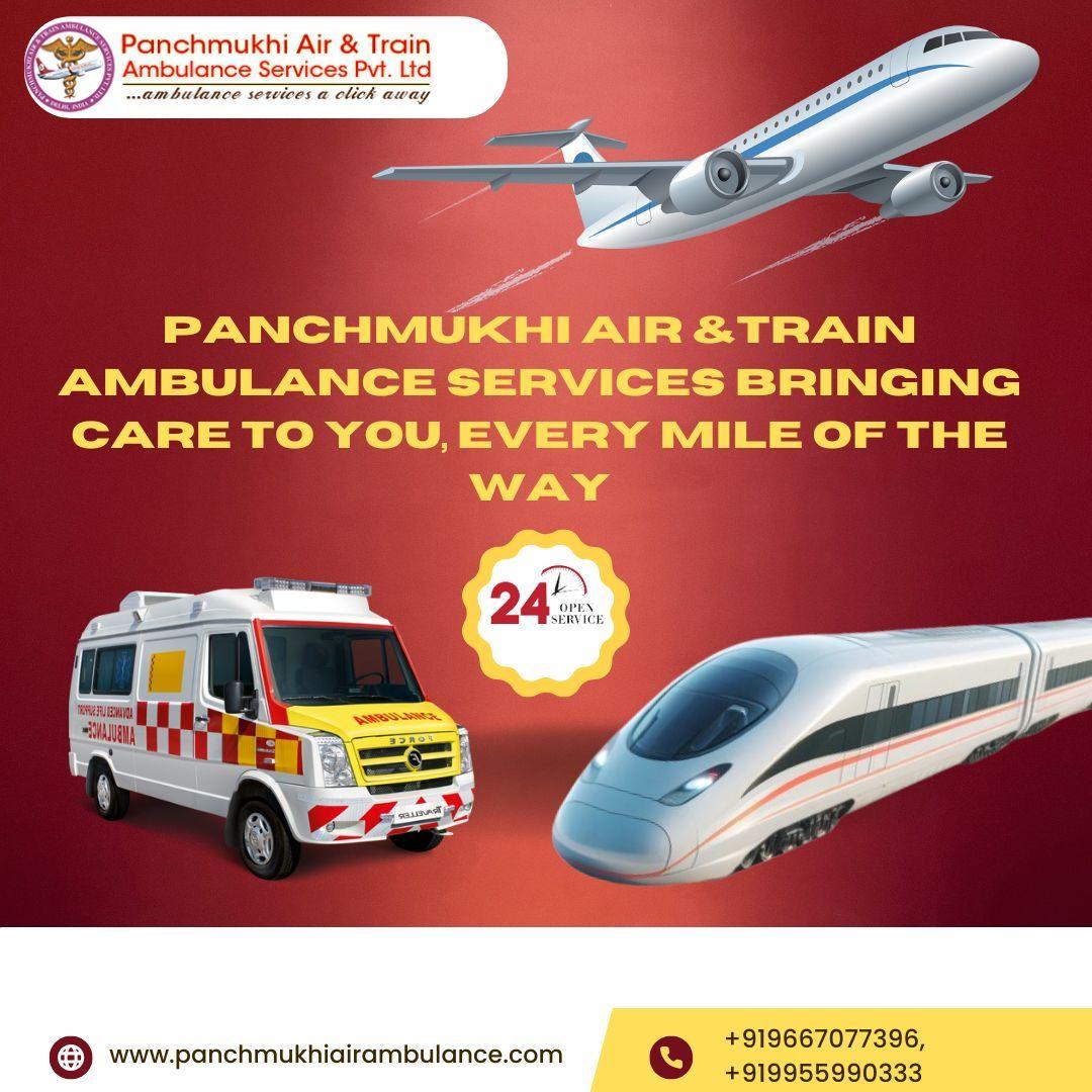Reserve the Panchmukhi Train Ambulance Services in Patna for the  safety