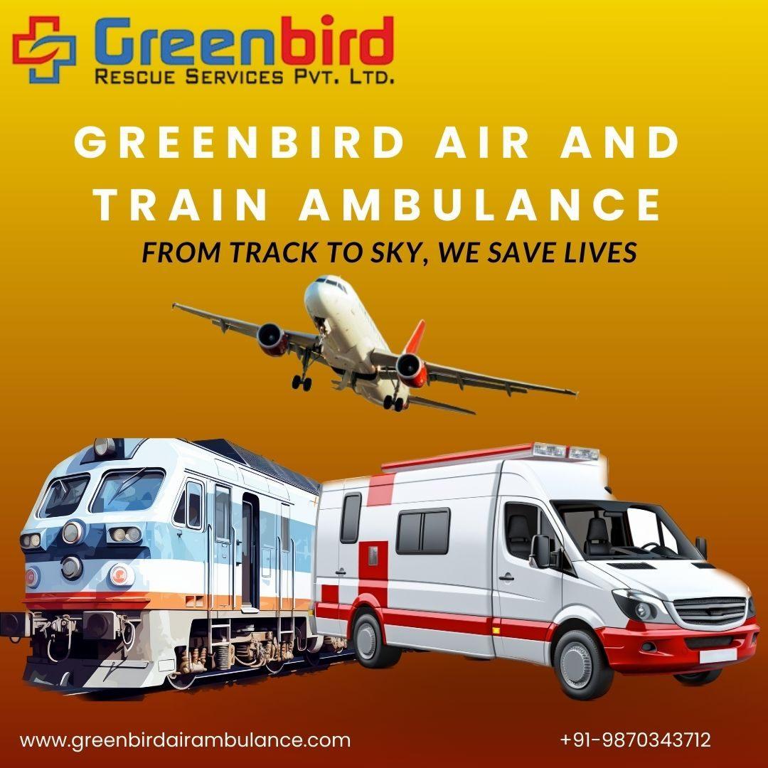 Greenbird Air and Train Ambulance Service in Patna offer Fast Transfers