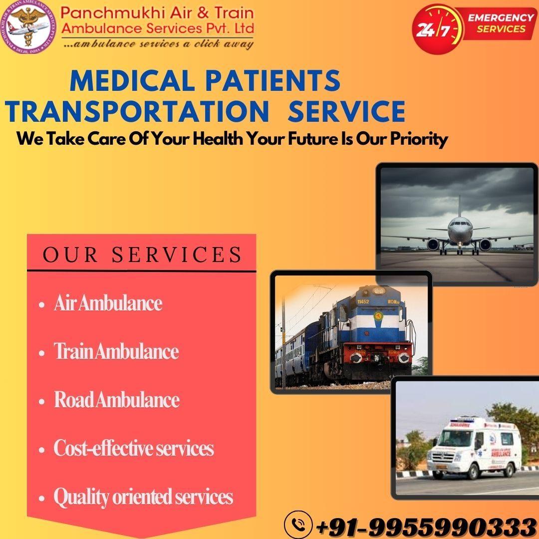 Panchmukhi Train Ambulance in Patna provides patients in need of special care