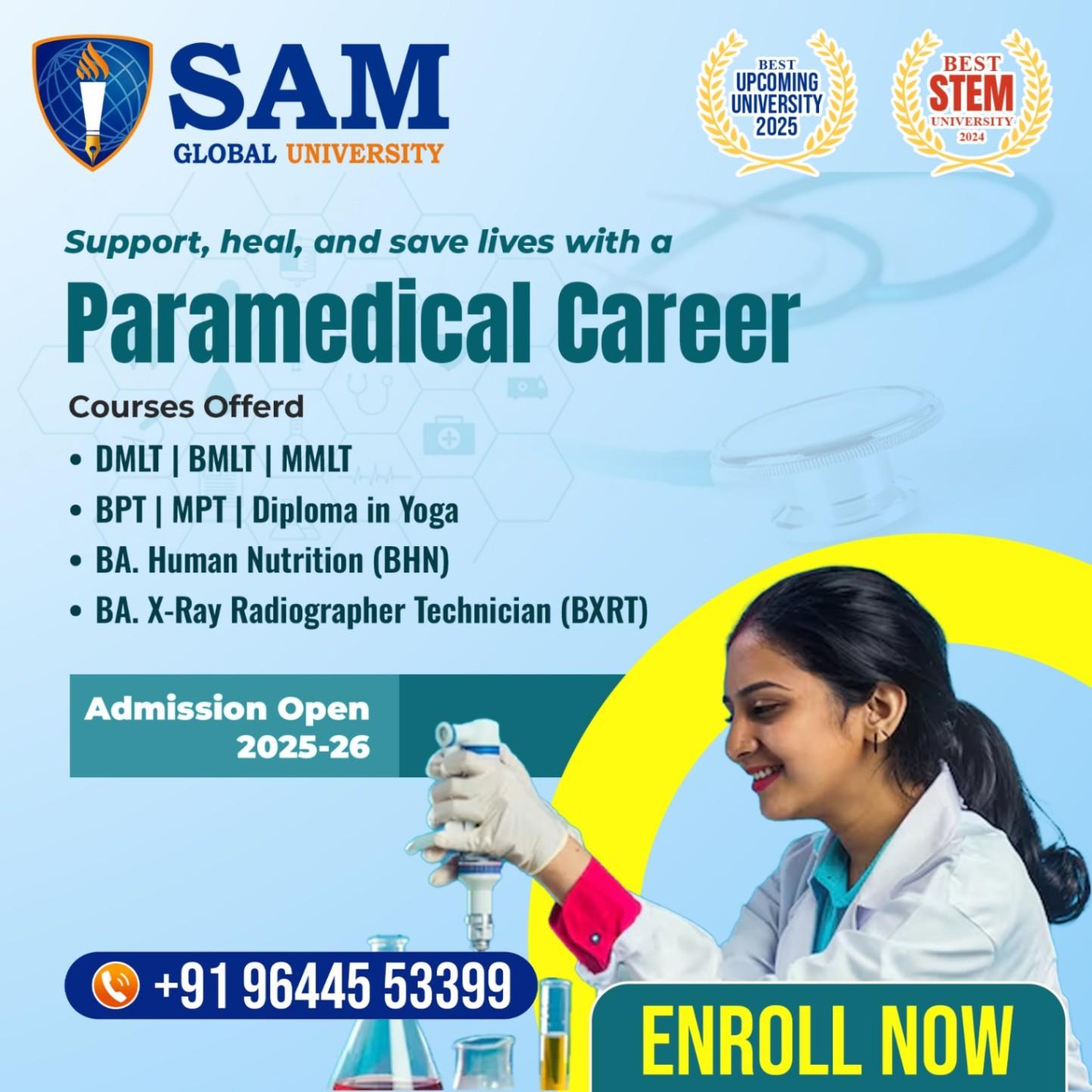  Join the Paramedical Science Program at SAM Global University