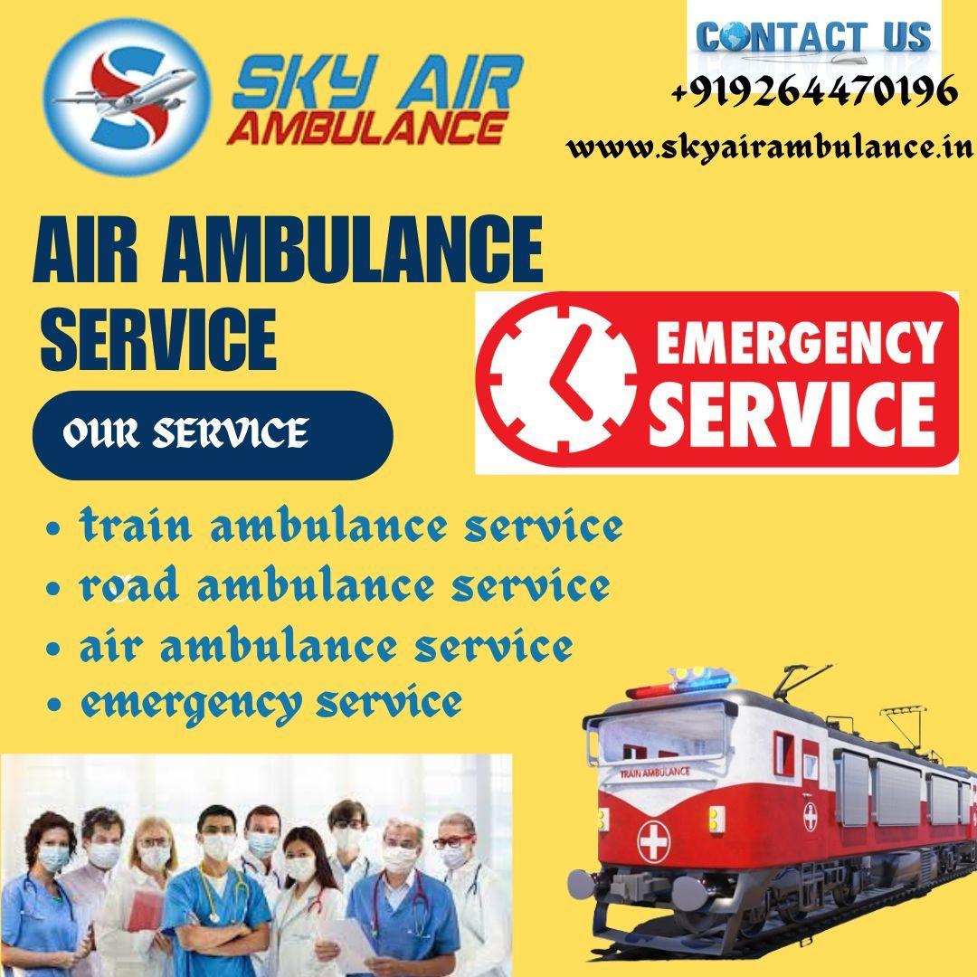 Sky Train Ambulance Service to transfer patients in Silliguri with full details,