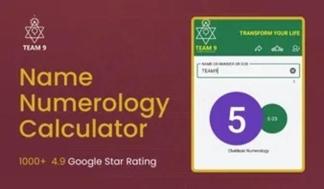 Numerology Name Calculator Service