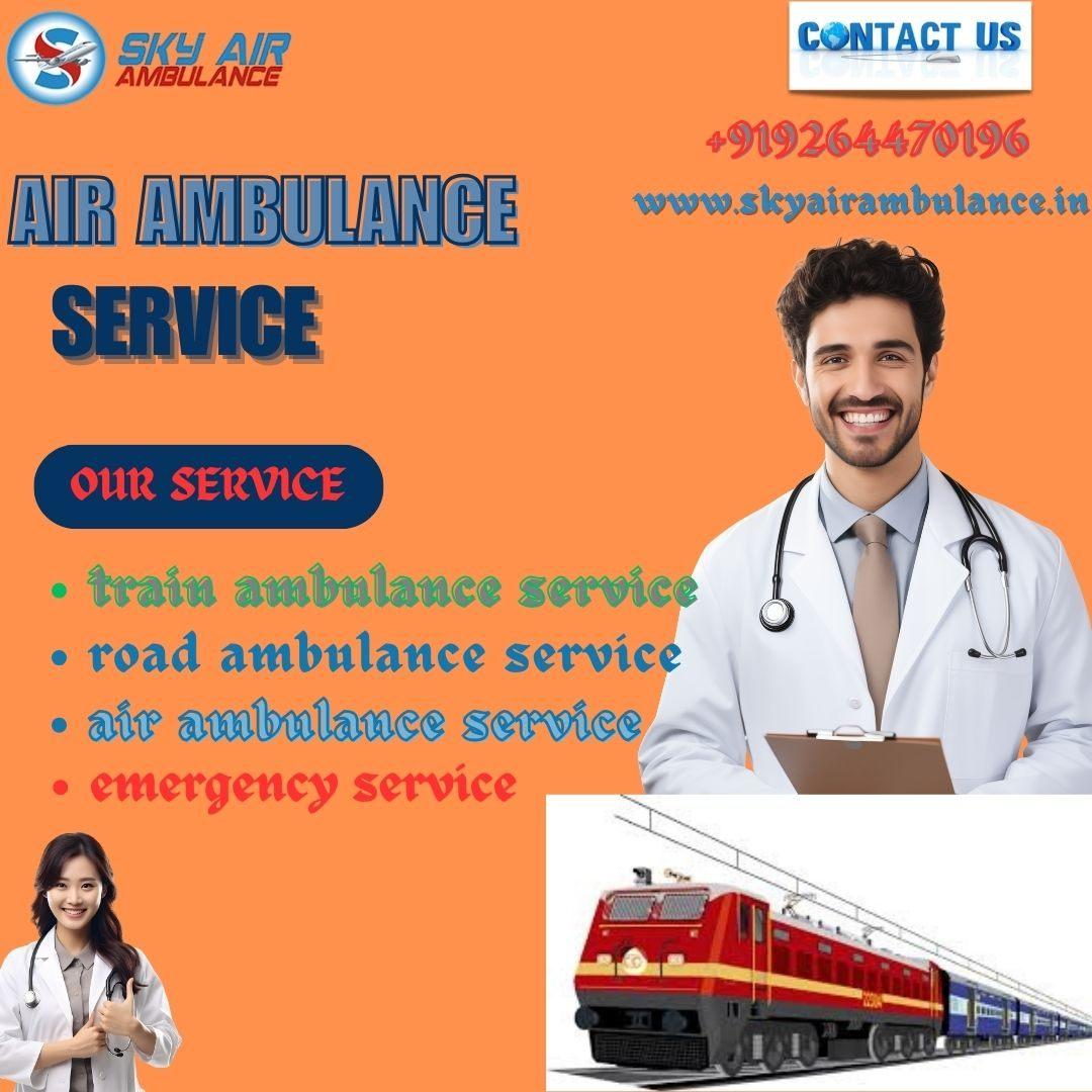 Sky Train Ambulance provides the fastest relief  emergencies in Varanasi