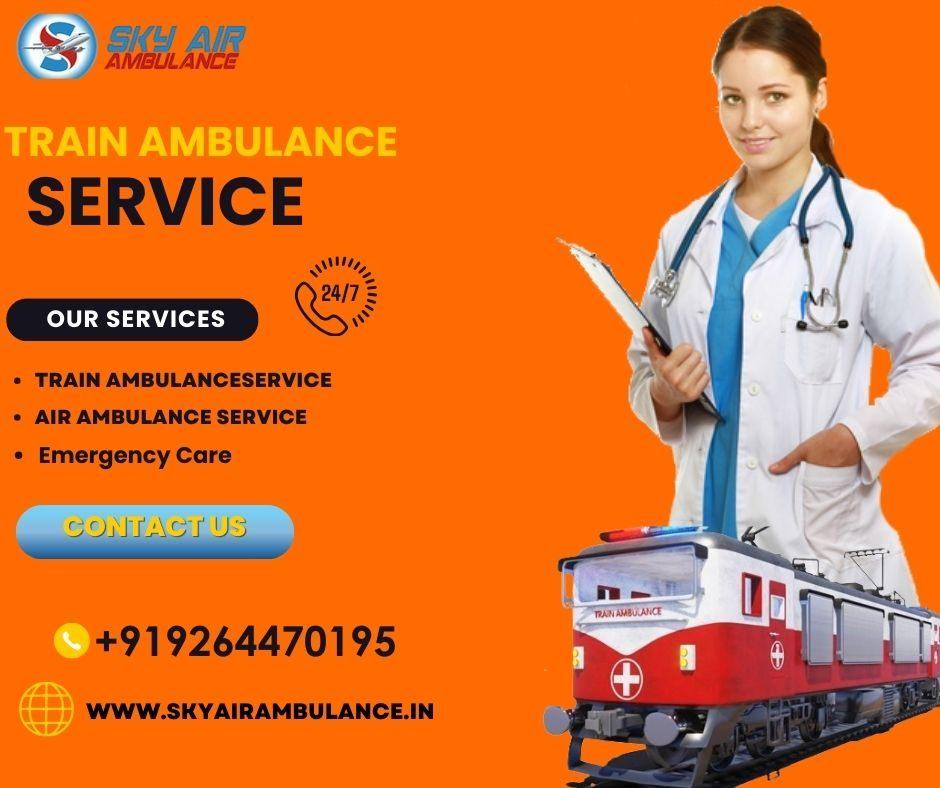 Sky provides High-level ICU support Train Ambulance Service in Silchar