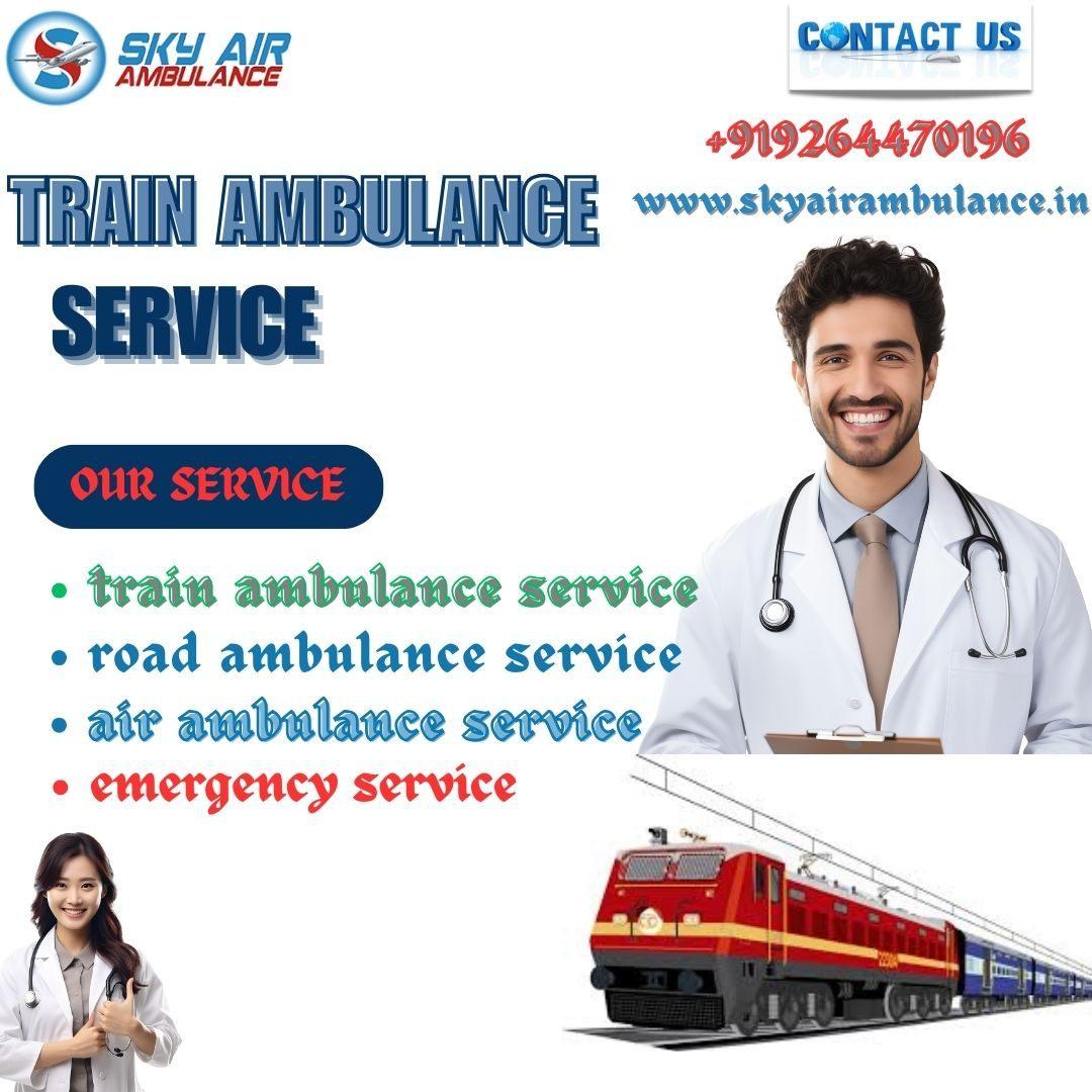 Book Sky Train Ambulance Service of Ranchi at Fast, Safe and Affordable Price