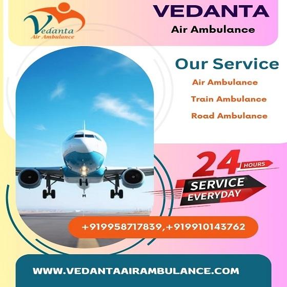 Take Matchless Vedanta Air Ambulance in Jamshedpur with Medical Equipment