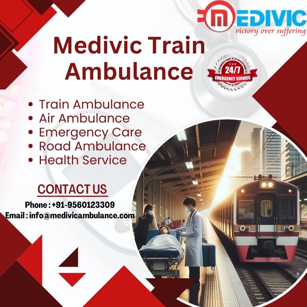 Medivic train ambulance fitted with fabulous medical equipment in Ranchi