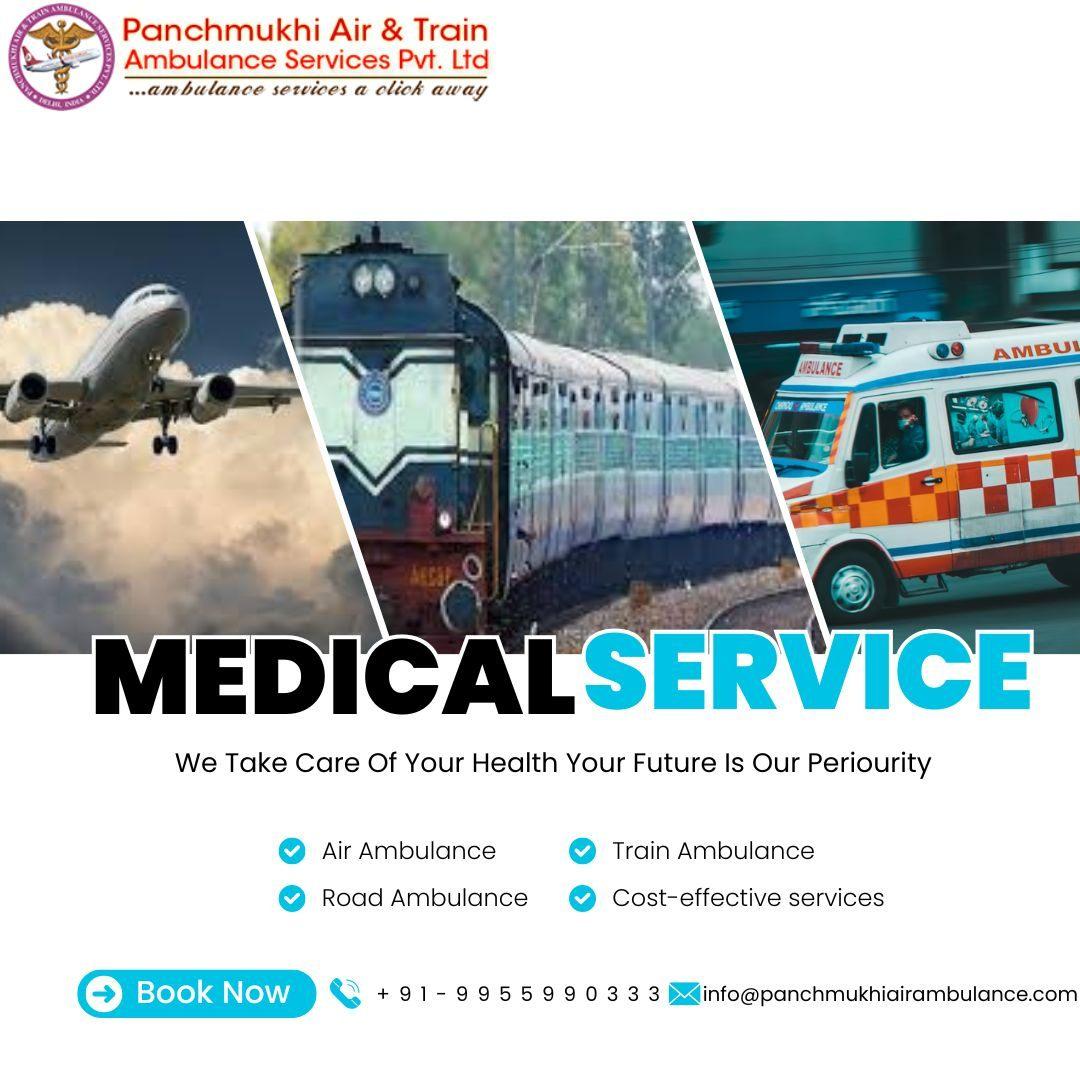 The Panchmukhi Train Ambulance in Guwahati has a trained medical staff
