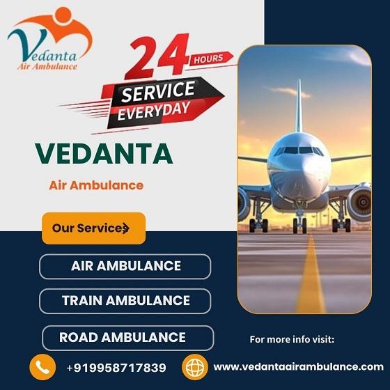 Utilize Vedanta Air Ambulance Service in Gorakhpur with ICU Facility 