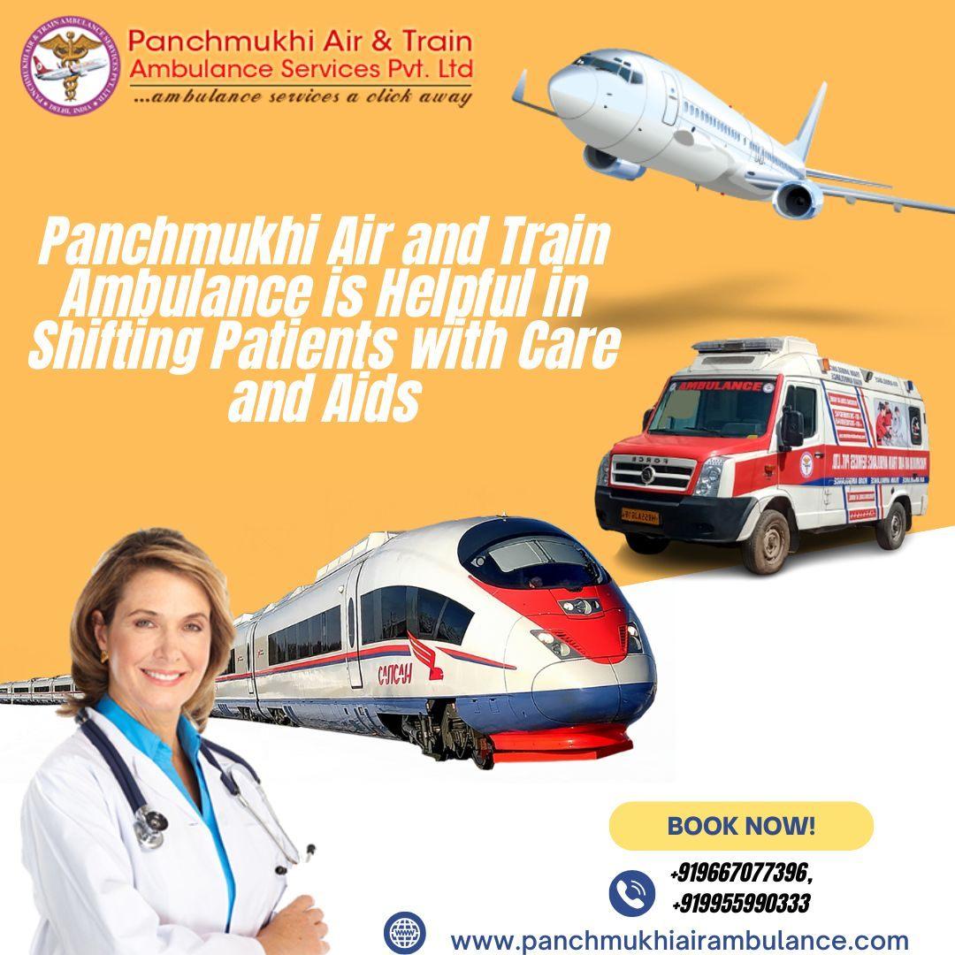  Panchmukhi Train Ambulance Service in Ranchi 
