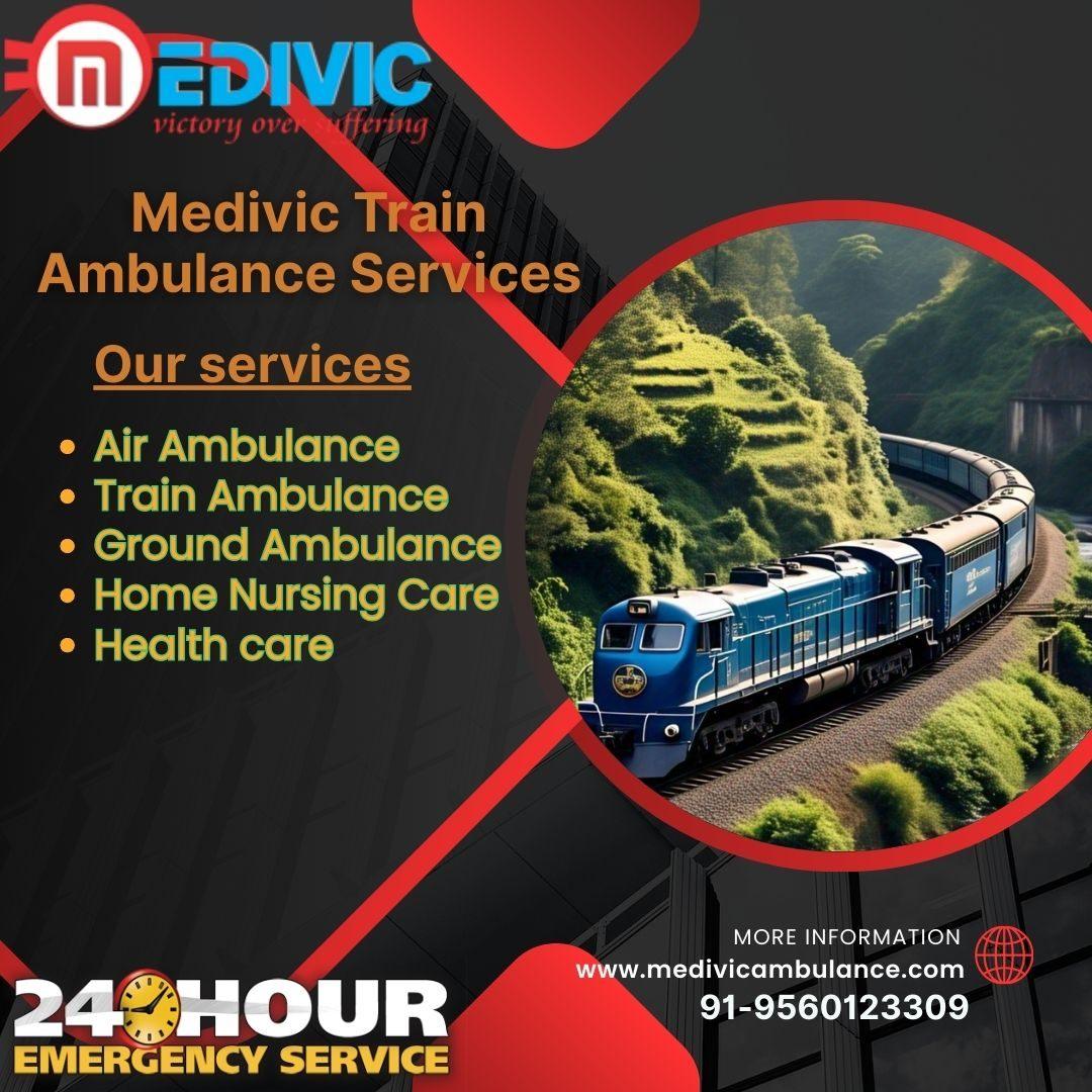 Medivic Train Ambulance Services in Kolkata are imperative transfers