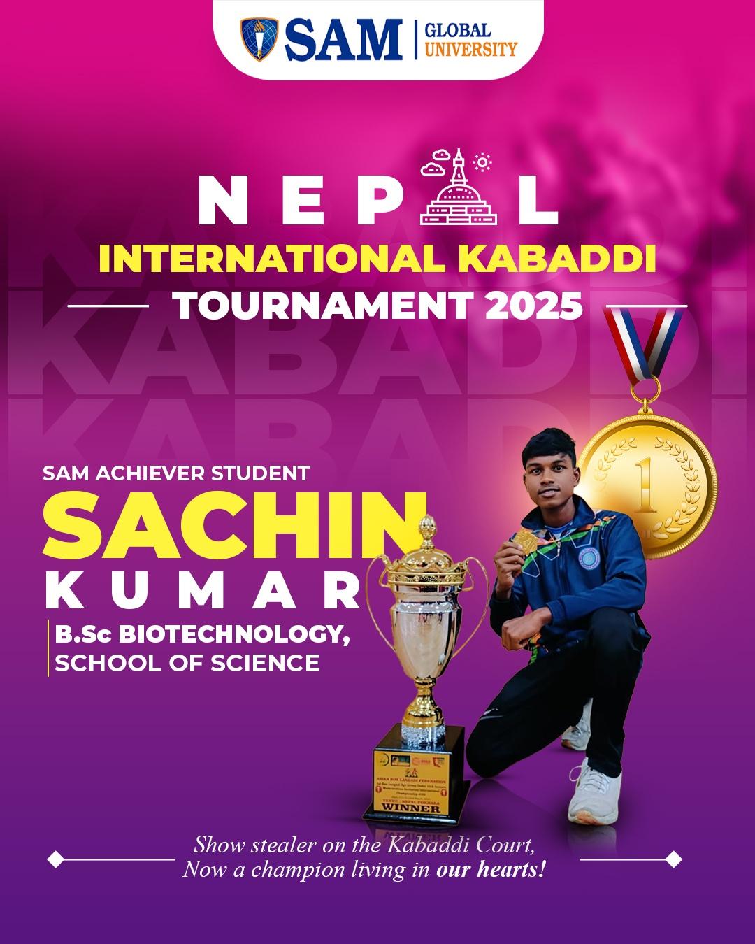 Champion of Champions: Sachin Kumar Shines Bright in Kabaddi Victory!