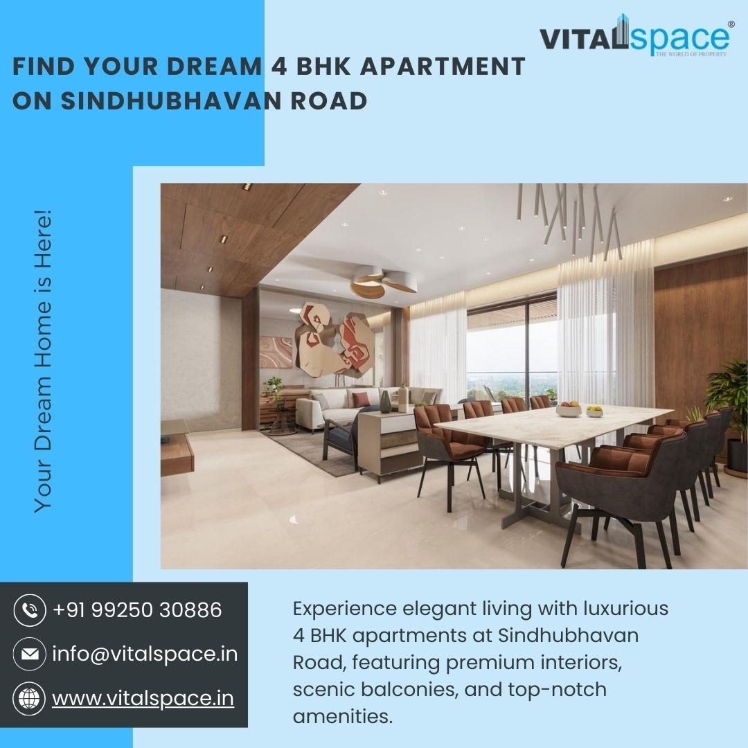 Experience Luxury Living in 4 BHK Apartments on Sindhubhavan Road