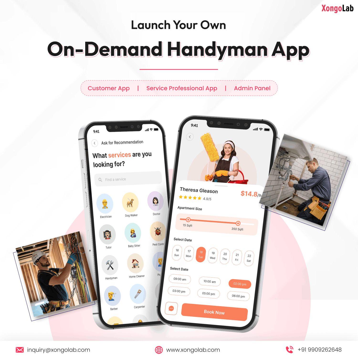 On Demand Handyman App Development Services