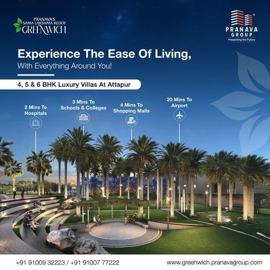 Exclusive High-Rise Attapur Villas for Sale | Greenwich by Pranava