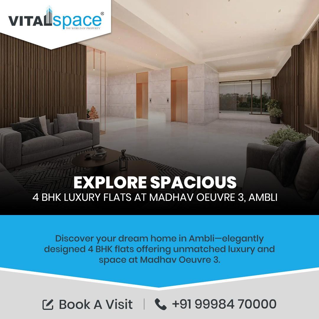 Explore The Most Exclusive 4 BHK flats in Ambli with high-end Amenities