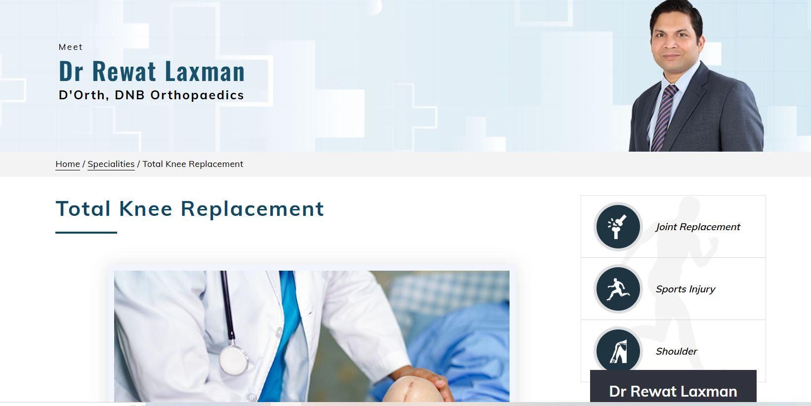 Total Knee Replacement in Bangalore - Bone & Joint Consult