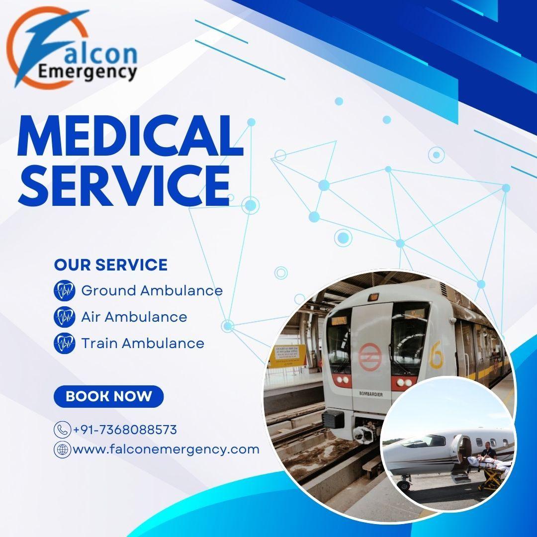 Falc Emergency Train Ambulance in Guwahati Cares from First Step to Final Stop