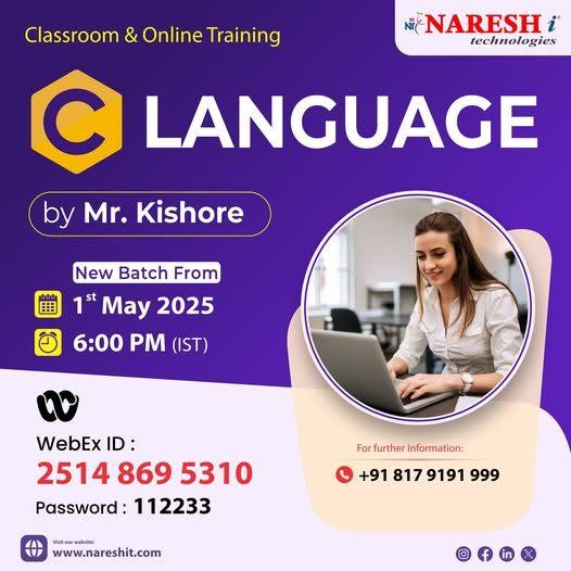 Best C Language Online Training 