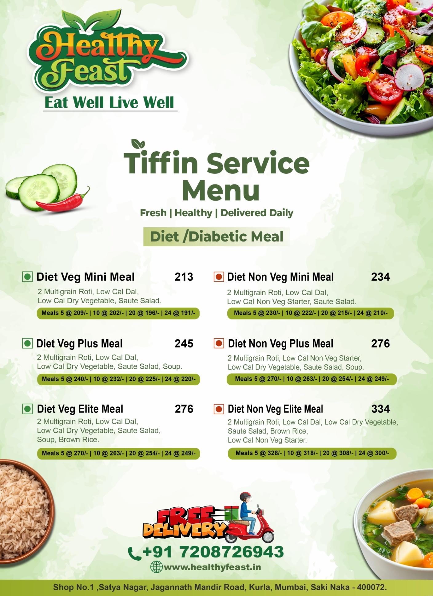 HealthyFeast - Best Tiffin Service Provider in Mumbai 