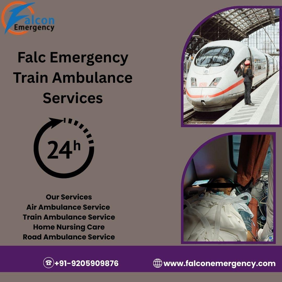 Falc Train Ambulance in Guwahati. Carefully prepared trains for any Problem