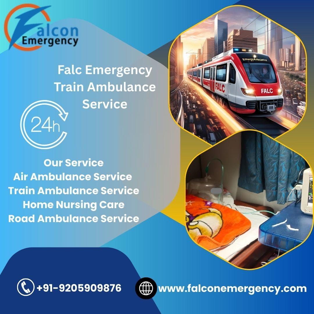The patients get timely care by use of the Falc Train Ambulance in Patna