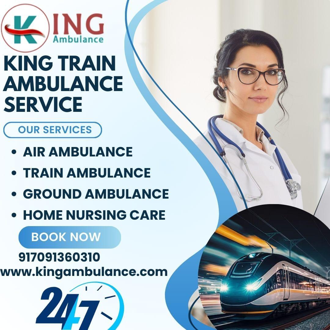 King Train Ambulance in Ranchi has ICU like comfort service