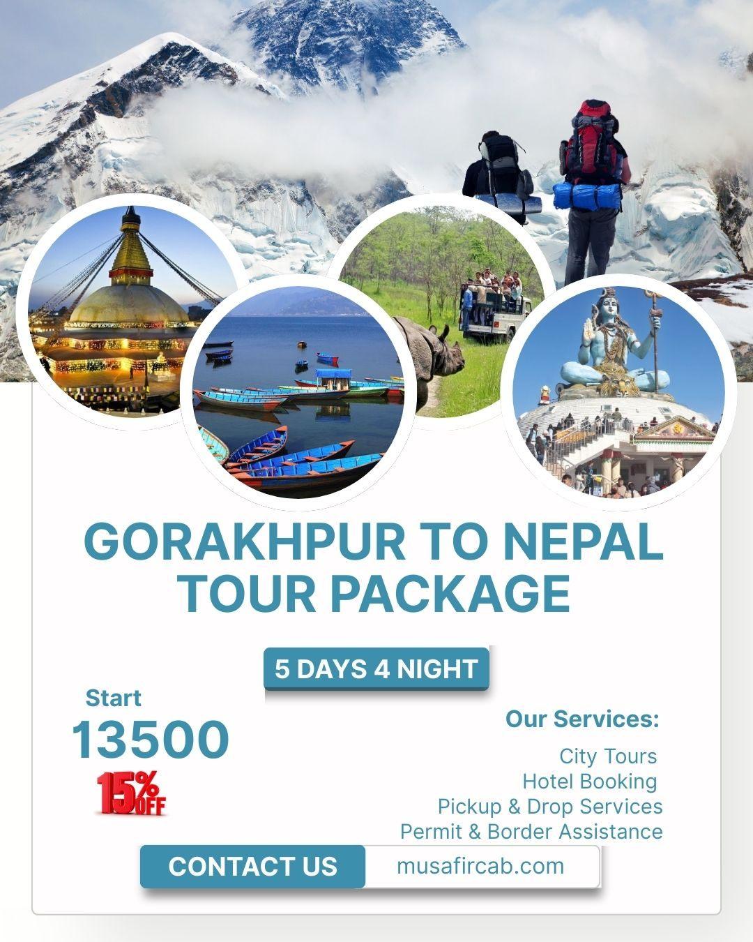 Gorakhpur to Nepal Tour Package
