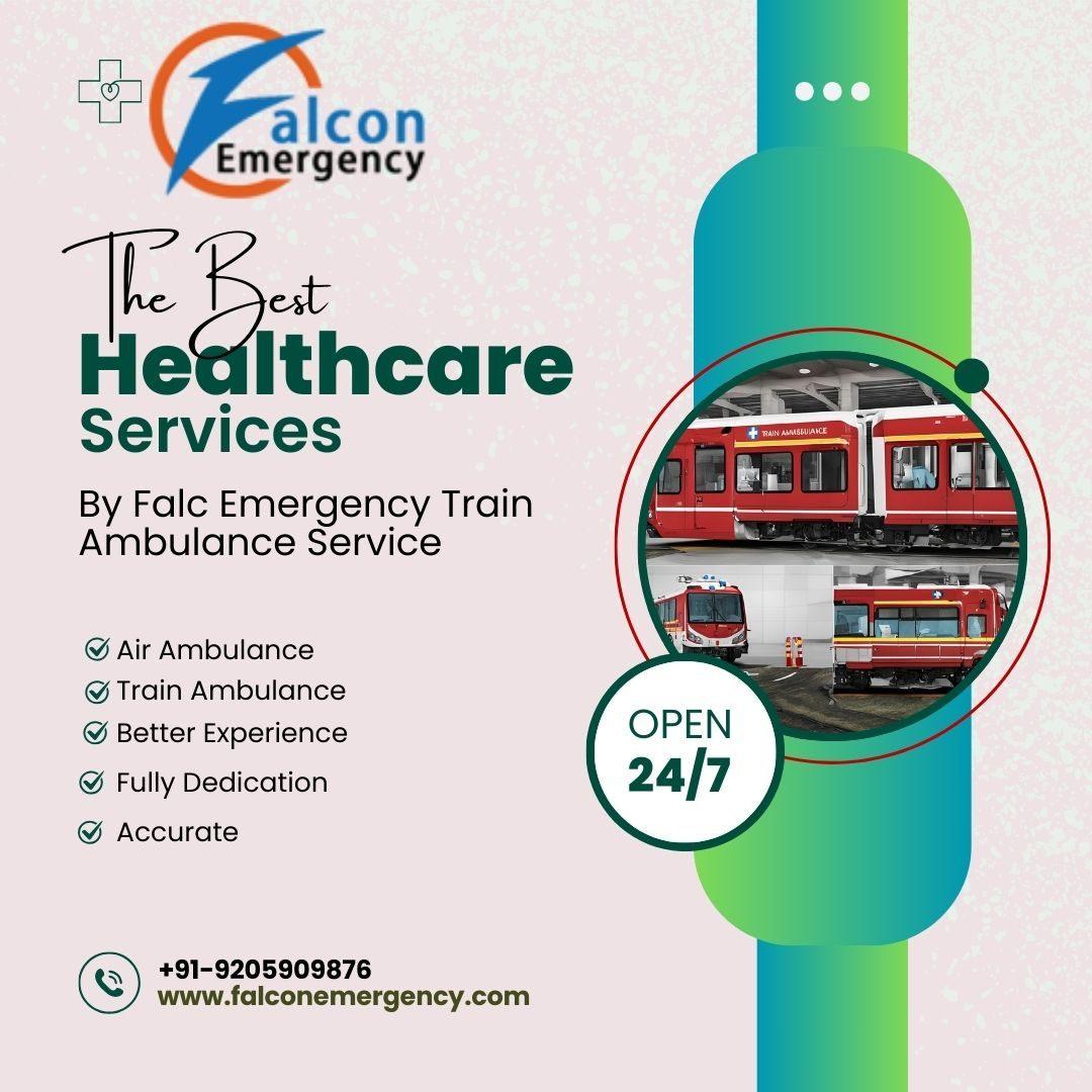 Now it is easy to shift a patient another city by Falc train ambulance in Ranchi