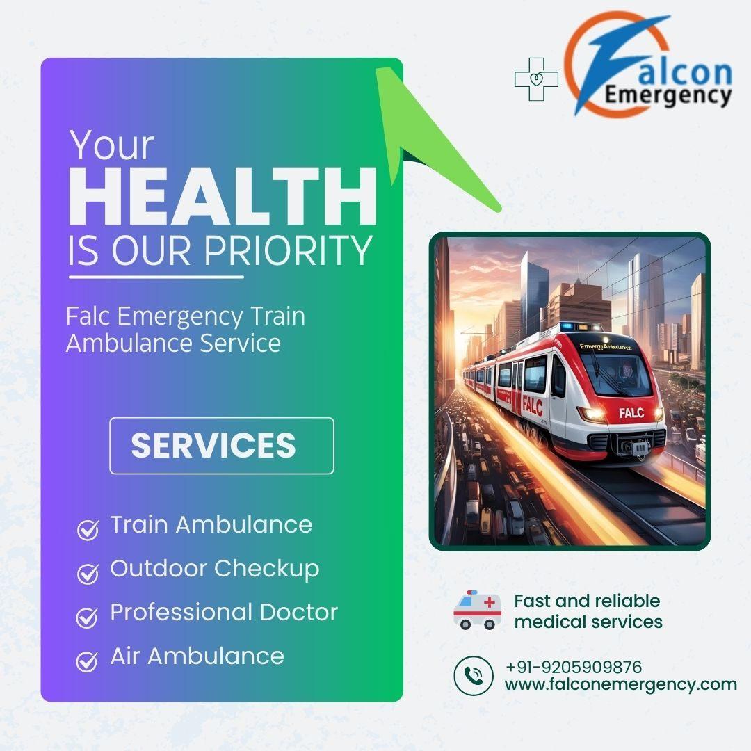 With help of Falc Train Ambulance in Guwahati, patients can get best treatment.