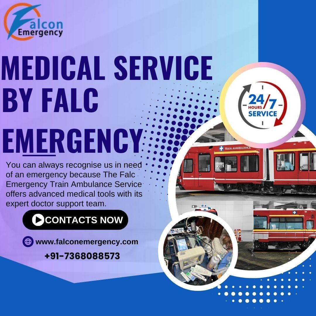 Patientsare monitored regularly with the Falc Emergency Train Ambulance in Patna