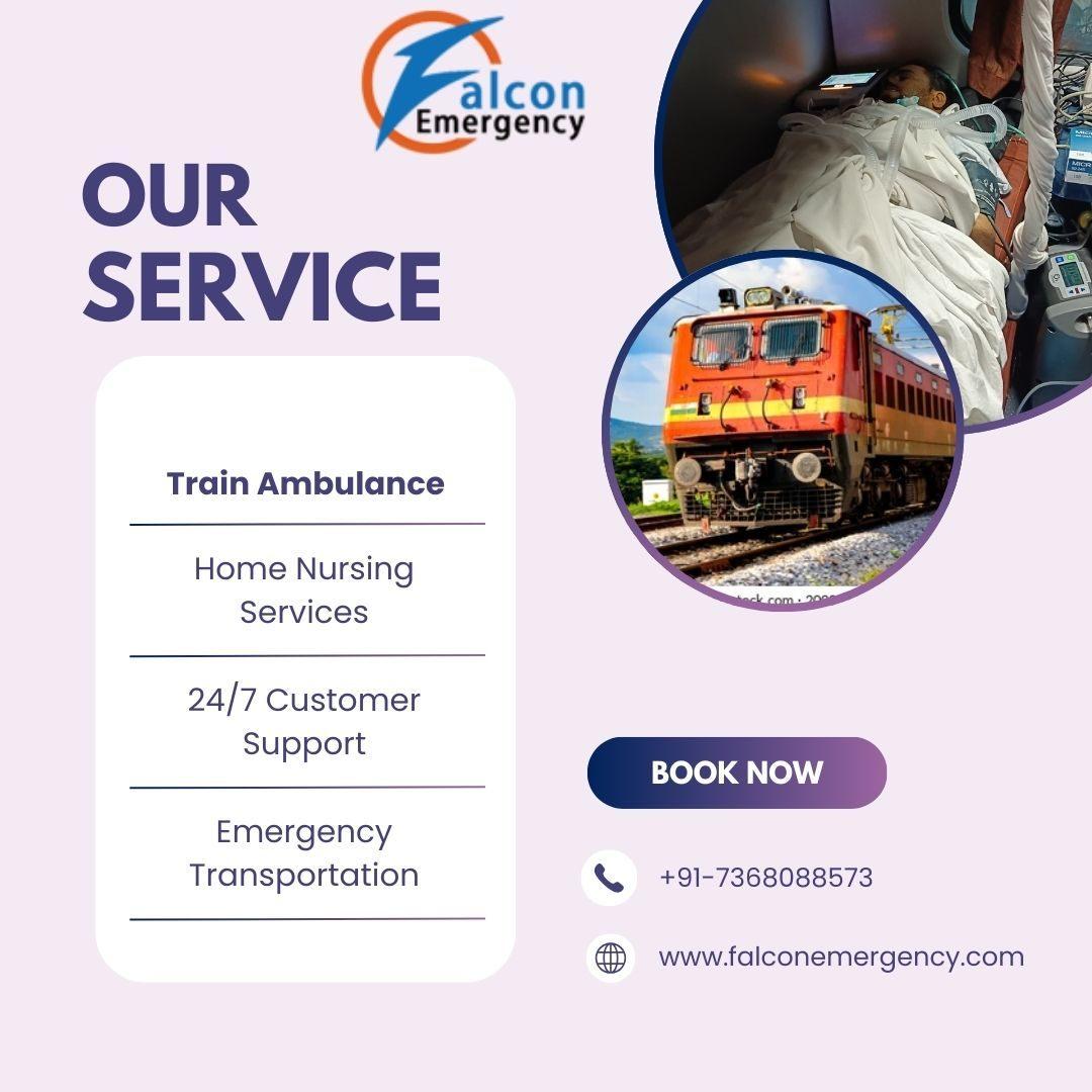 Intensive care patients should use the Falc Train Ambulance Services in Ranchi