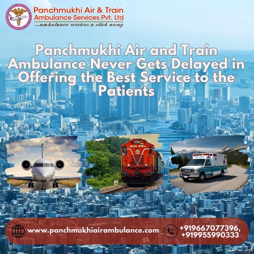Panchmukhi offers instant ICU-equipped Train Ambulance Service in Guwahati
