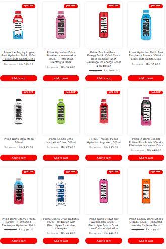 Prime Drink in India Available Now at Lucky Store for Fast Delivery