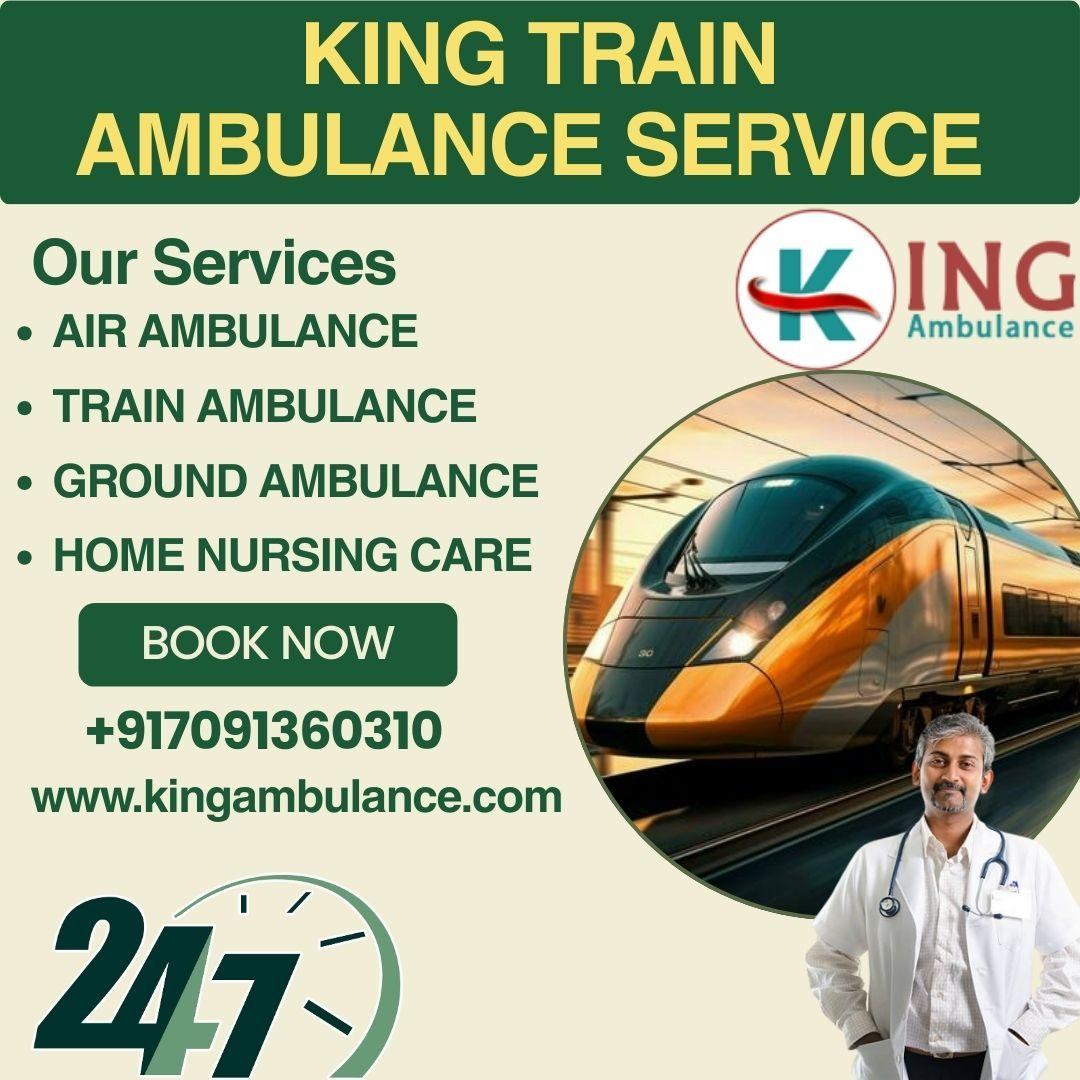 King Train Ambulance Service in Mumbai provides high level medical care 