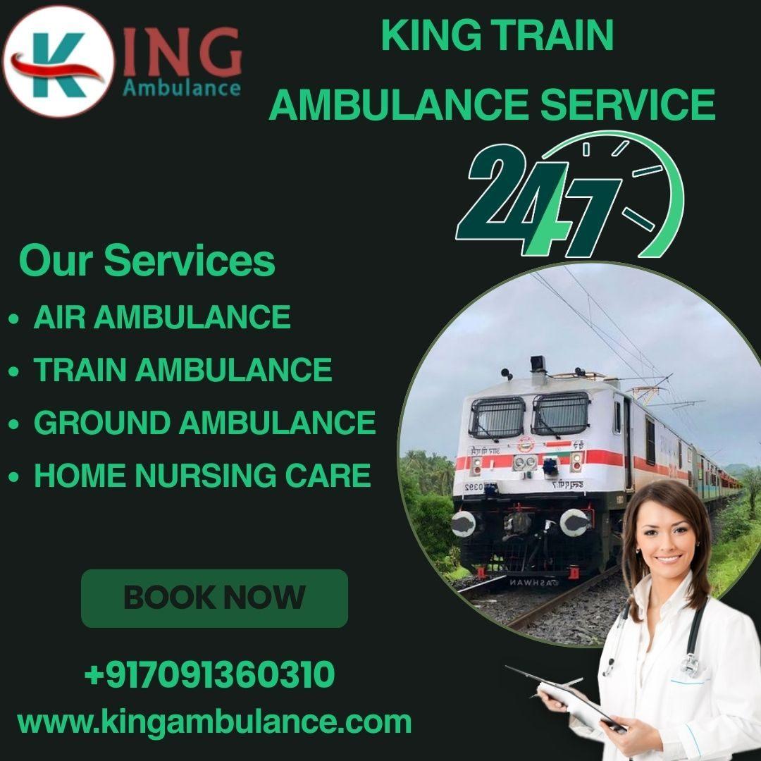 King Train Ambulance Service in Guwahati which provides good medical facilities 