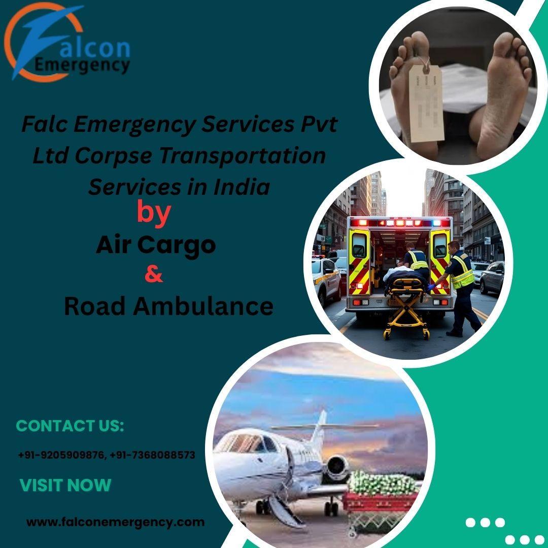  Transfer Team is present in FALC Emergency Dead Body Ambulance in Varanasi