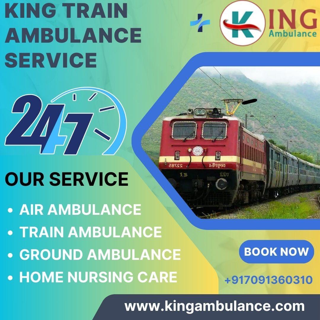 King Train Ambulance Service in Kolkata transports patients to other hospitals