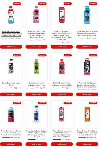 Prime Drink Price in India Now Live at Lucky Store