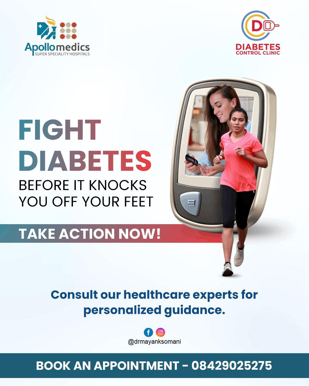 Fight Diabetes with the Best Diabetologist Doctor in Lucknow - Dr. Mayank Somani