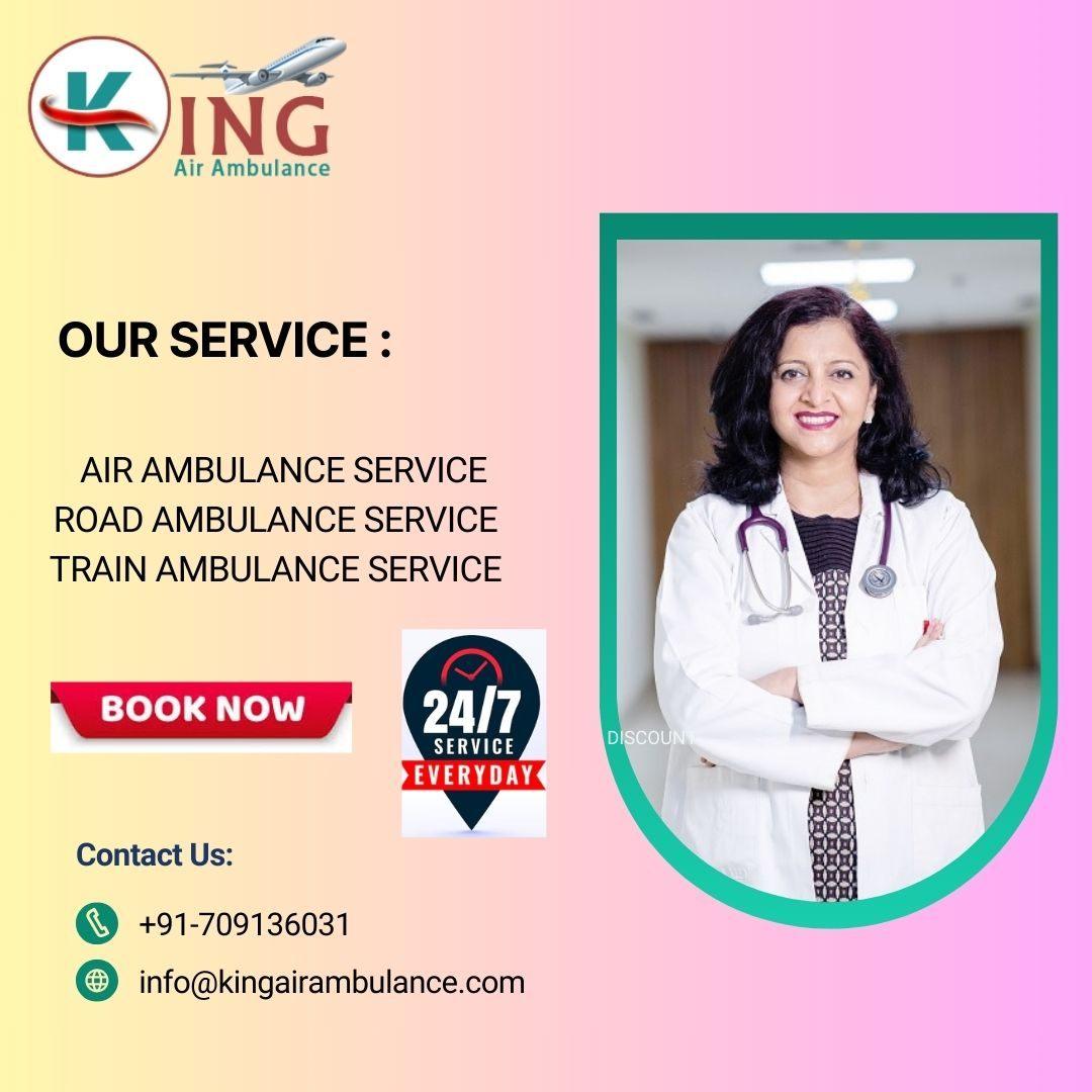 King Train Ambulance Service in Silchar provide comfortable services
