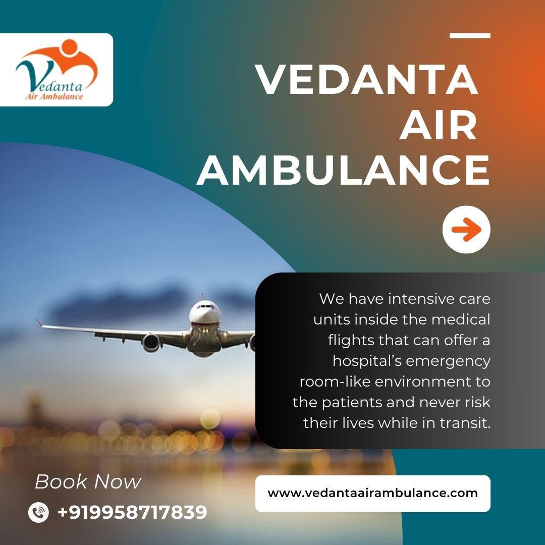 Arrange the Superb Air Ambulance with Full Healthcare Services in Delhi 