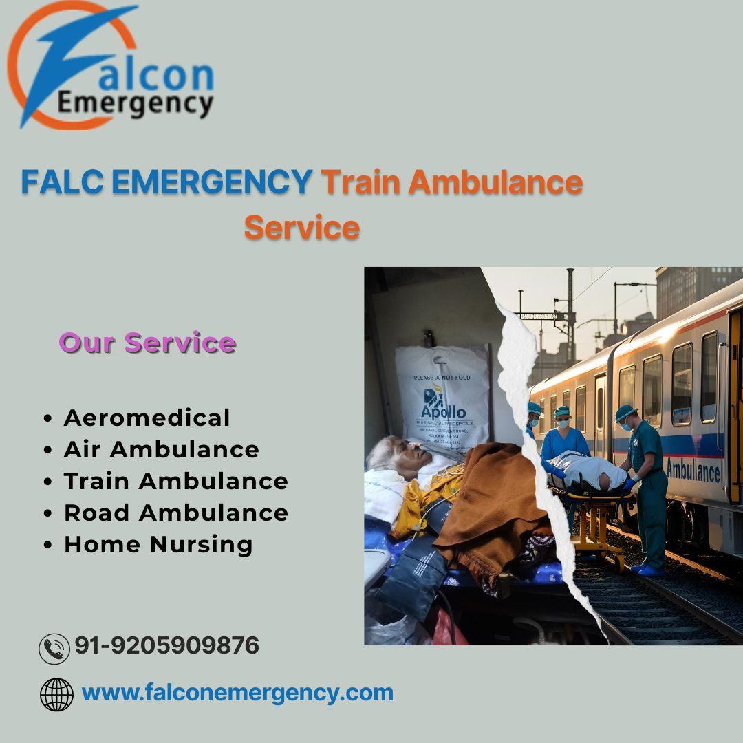 The Best Medical Relocation in Varanasi is a FALC Emergency Train Ambulance