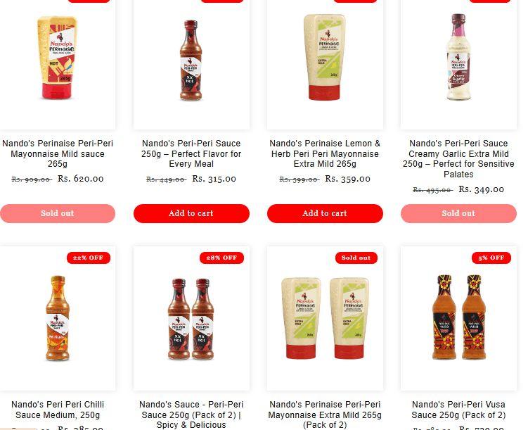 Buy Nando's Peri Peri Sauce Online  Best Price & Fast Delivery