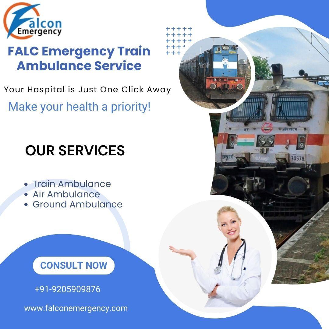 FALC Train Ambulance in Varanasi  Fast Medical Transfer with Advanced Support