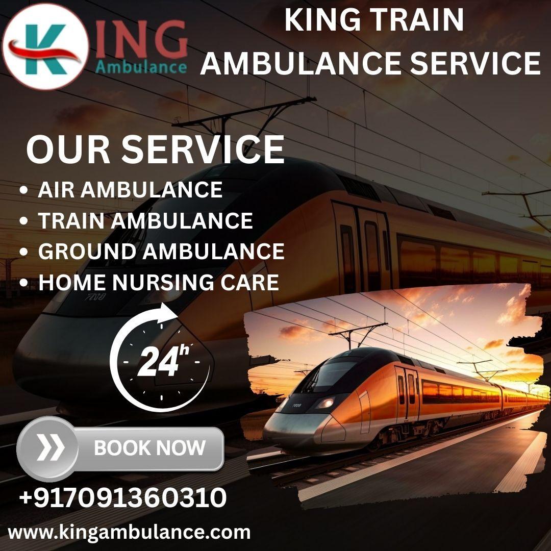 King Making Retrieval Possible within 4-5 hours in Guwahati in a Train Ambulance