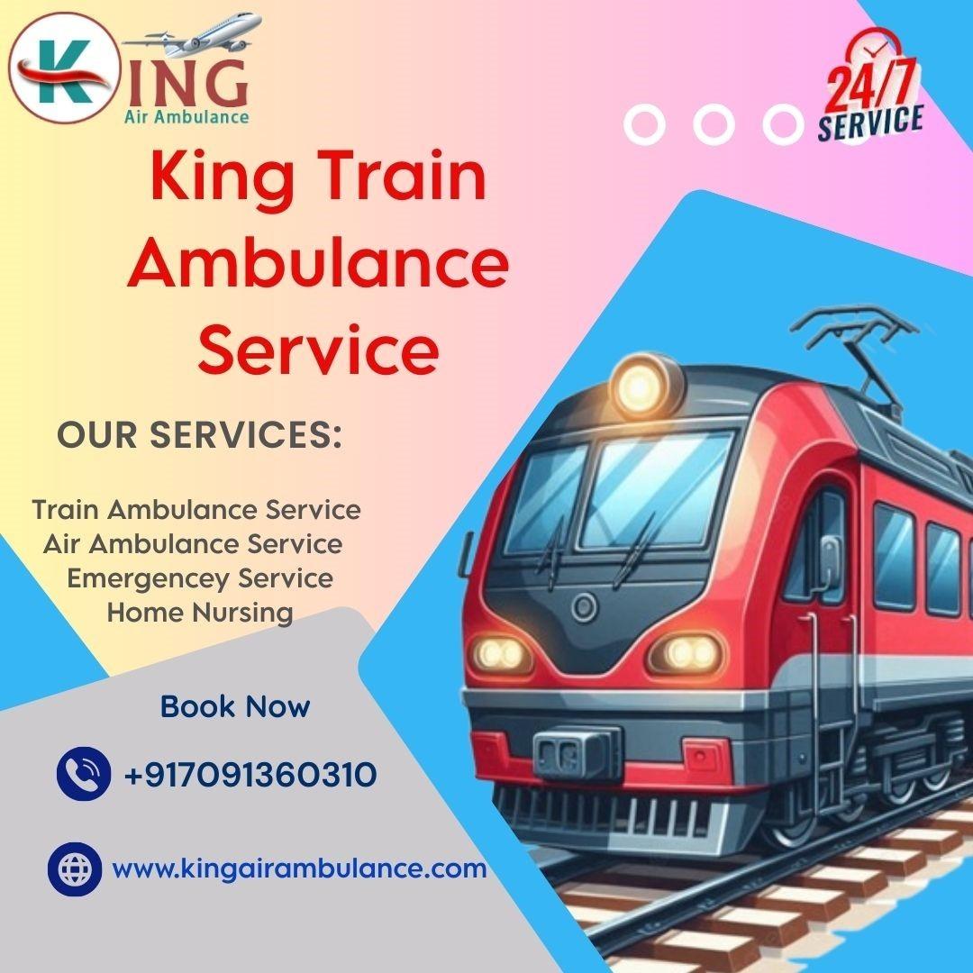 Choose the best King Train Ambulance to transport patients in Silchar